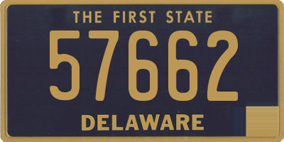 DE license plate 57662