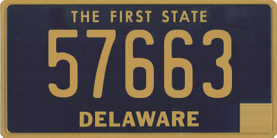 DE license plate 57663