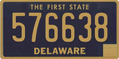 DE license plate 576638