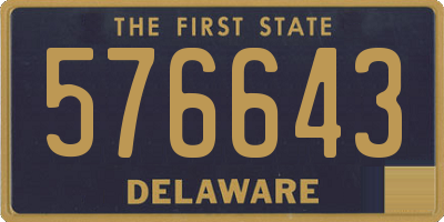 DE license plate 576643