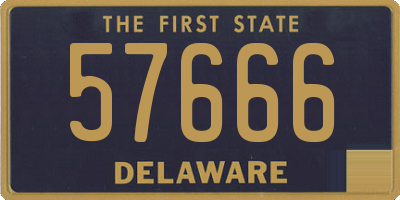 DE license plate 57666