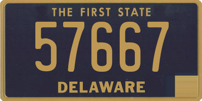DE license plate 57667
