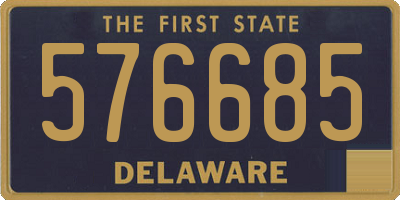 DE license plate 576685