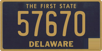 DE license plate 57670