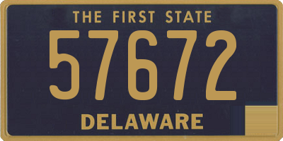 DE license plate 57672