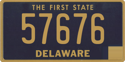 DE license plate 57676