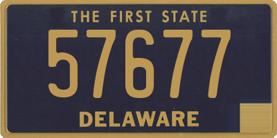 DE license plate 57677