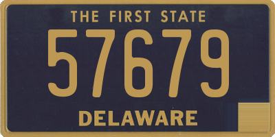 DE license plate 57679
