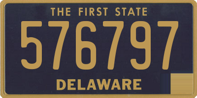 DE license plate 576797