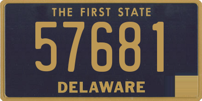 DE license plate 57681