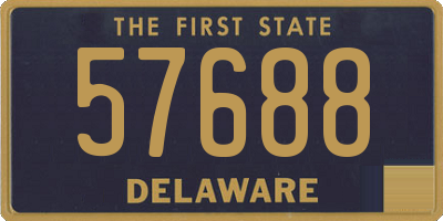 DE license plate 57688