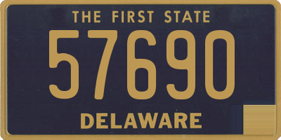 DE license plate 57690