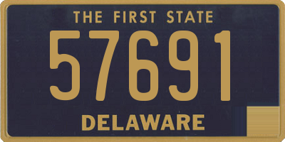 DE license plate 57691