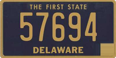 DE license plate 57694