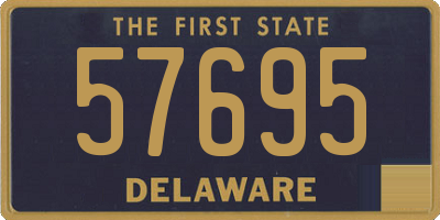 DE license plate 57695