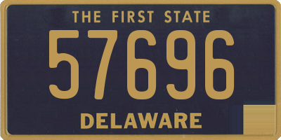DE license plate 57696