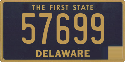 DE license plate 57699