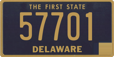 DE license plate 57701