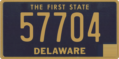DE license plate 57704