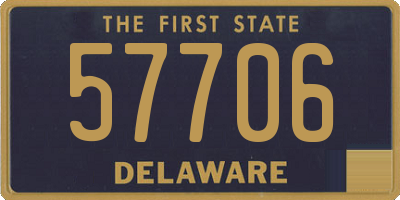 DE license plate 57706