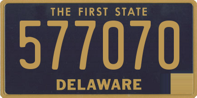 DE license plate 577070