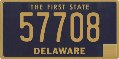 DE license plate 57708