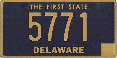 DE license plate 5771