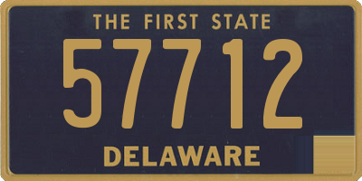 DE license plate 57712