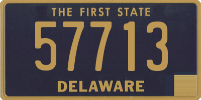 DE license plate 57713
