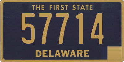 DE license plate 57714