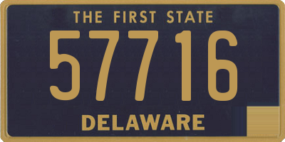 DE license plate 57716