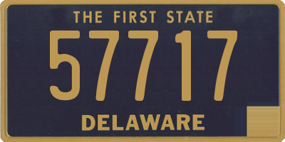 DE license plate 57717
