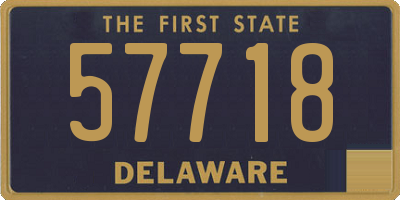 DE license plate 57718