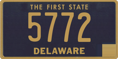 DE license plate 5772
