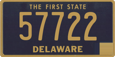 DE license plate 57722