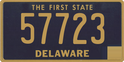 DE license plate 57723