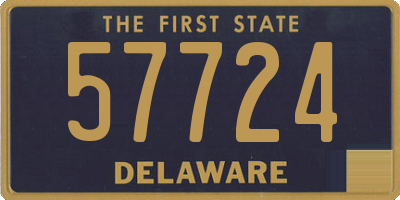 DE license plate 57724