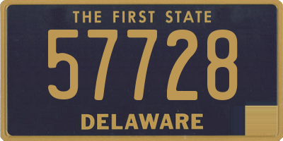 DE license plate 57728