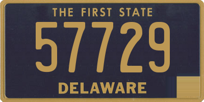 DE license plate 57729