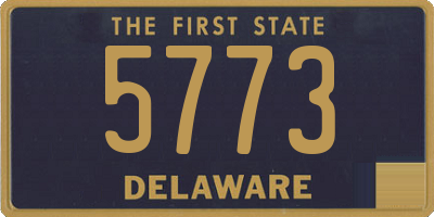 DE license plate 5773