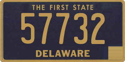 DE license plate 57732