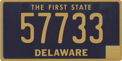 DE license plate 57733