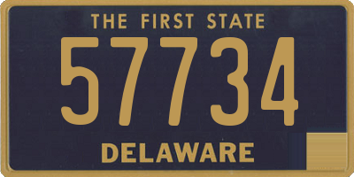 DE license plate 57734