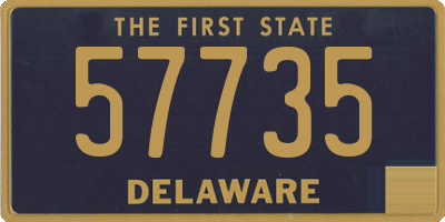 DE license plate 57735
