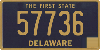 DE license plate 57736