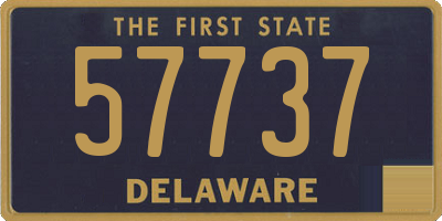 DE license plate 57737
