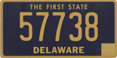 DE license plate 57738