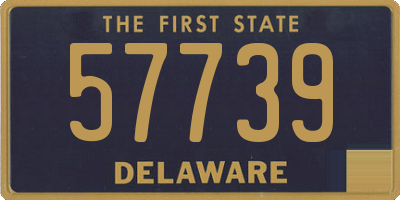 DE license plate 57739