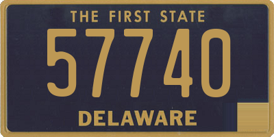 DE license plate 57740