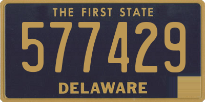 DE license plate 577429
